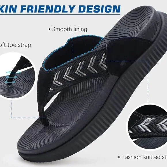 Women's Orthotic Flip Flops Comfort Cushion Memory Foam Support Outdoor